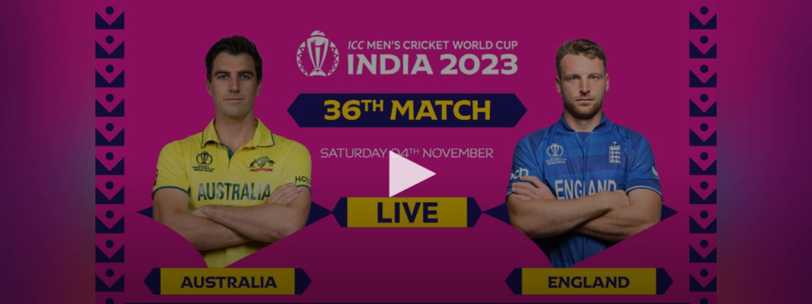 Live: Australia vs England – ICC world Cup 2023